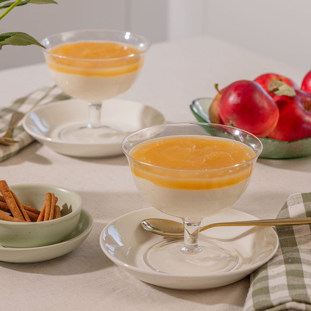 Omena-kanelipannacotta
