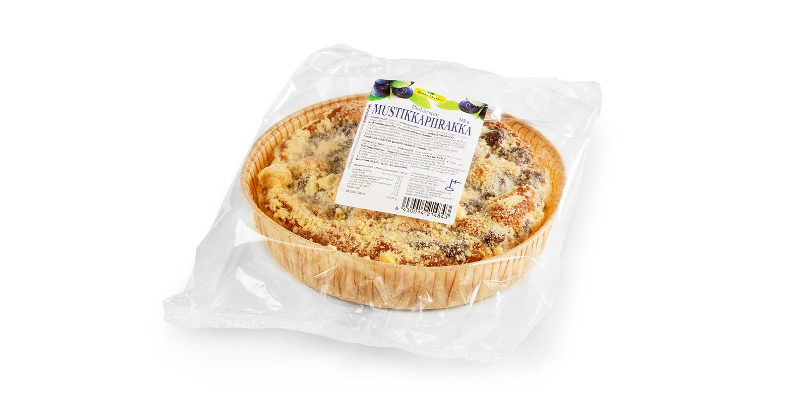Mustikkapiirakka pakkaus