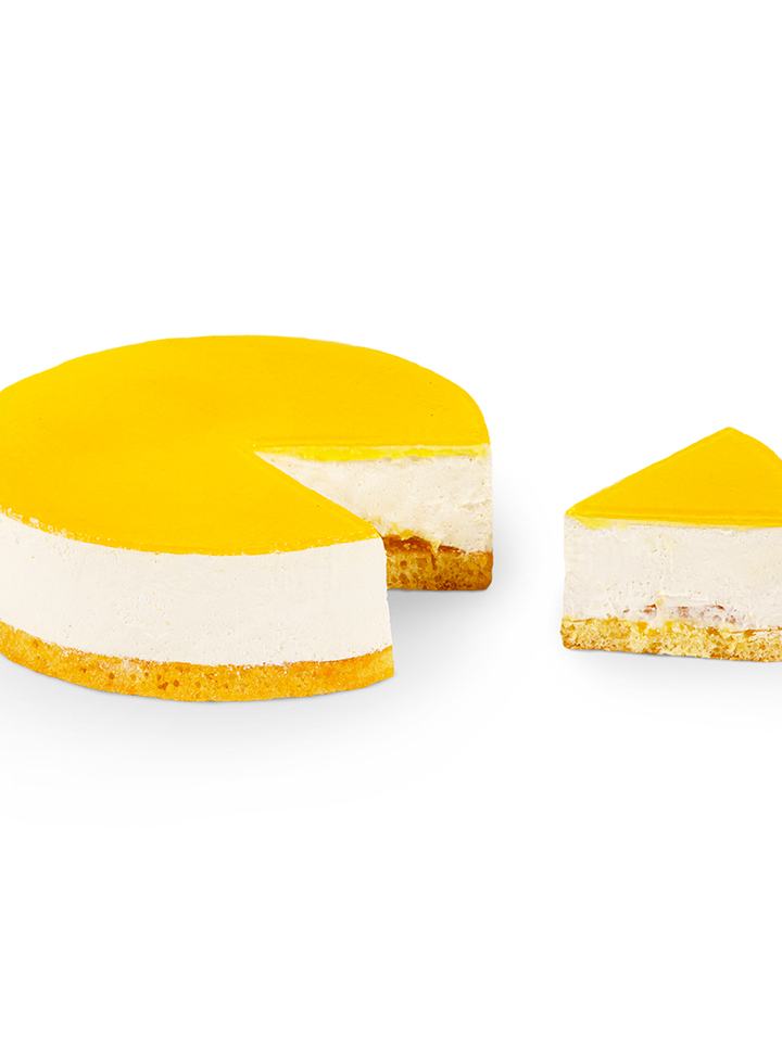 Mango-passionmoussekakku