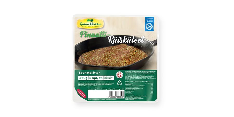 PINAATTIRÄISKÄLEET 360g