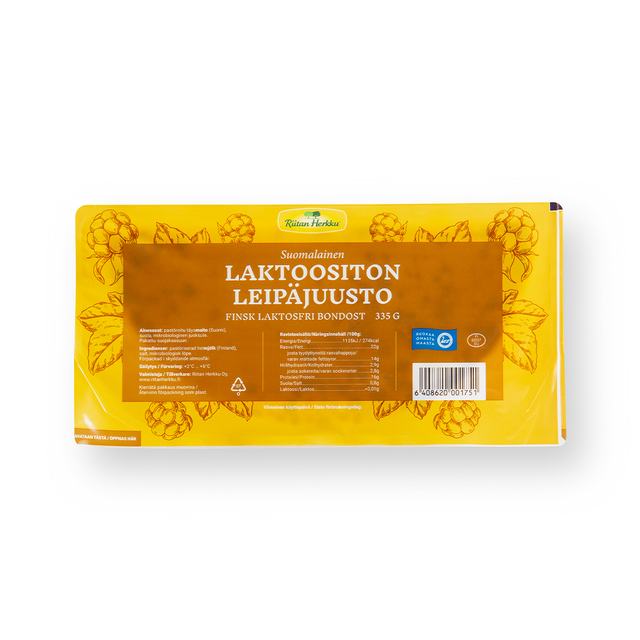Suomalainen laktoositon leipäjuusto