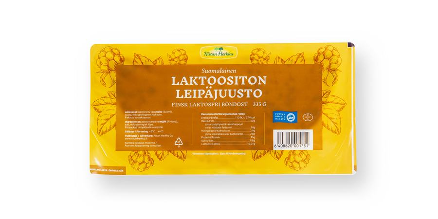 SUOMALAINEN LAKTOOSITON LEIPÄJUUSTO 335g